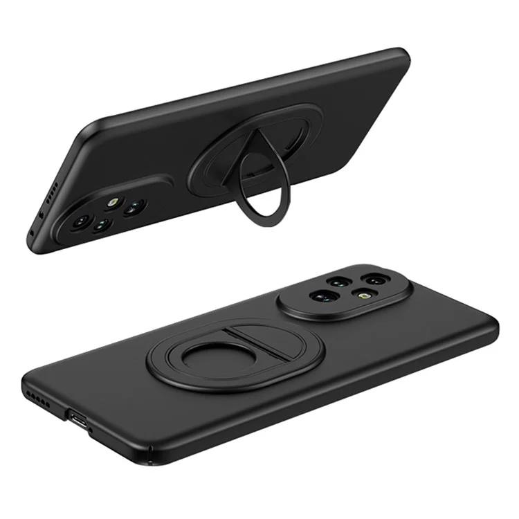 

For Honor 200 5G Magnetic Case Skin-Touch Hard PC Kickstand Phone Cover