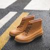 Men's Rainboots Spring Winter Rubber Shoes Men Platform Rain Boots Boy Waterproof Black Mens Ankle Boots Lace-Up Shoes