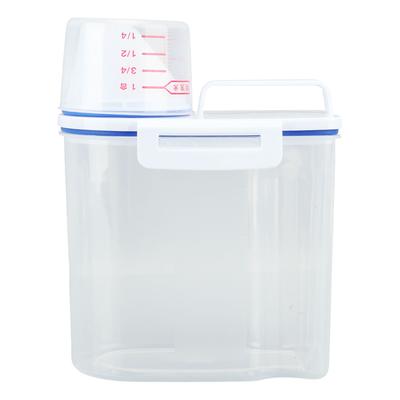 Rice Storage Bin Cereal Containers Dispenser Airtight Pour Spout Food Storage Container With