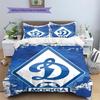 FC Dynamo Moskau Muster Bettwäsche Set Bettbezug Kissenbezug Heimdekoration Geschenk (1 Bettbezug + 2 Kissenbezüge, ohne Füllung)