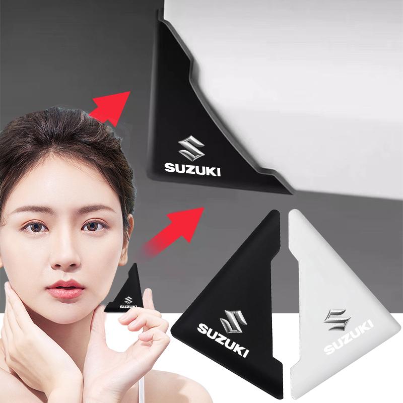 2Pcs Car Door Corner Silicone Protective Anti-Collision Cover for Suzuki Swift SX4 Samurai Sport Jimny Grand Vitara Alto GW250  Splash Swace