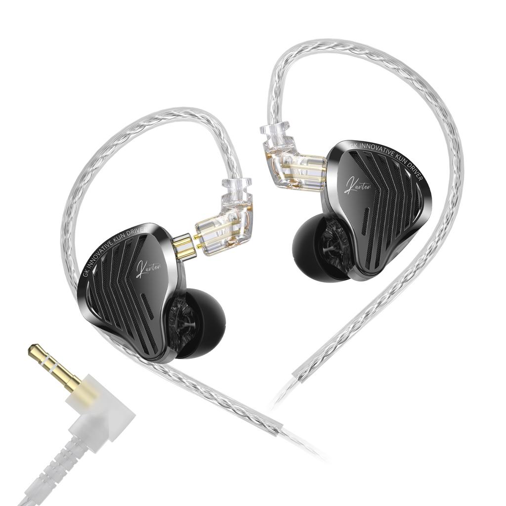 GK KUNTEN Ohrhörer Neue Generation Dynamischer Treiber Einheit Headsets Hifi Musik Ohrstöpsel DJ Kopfhörer