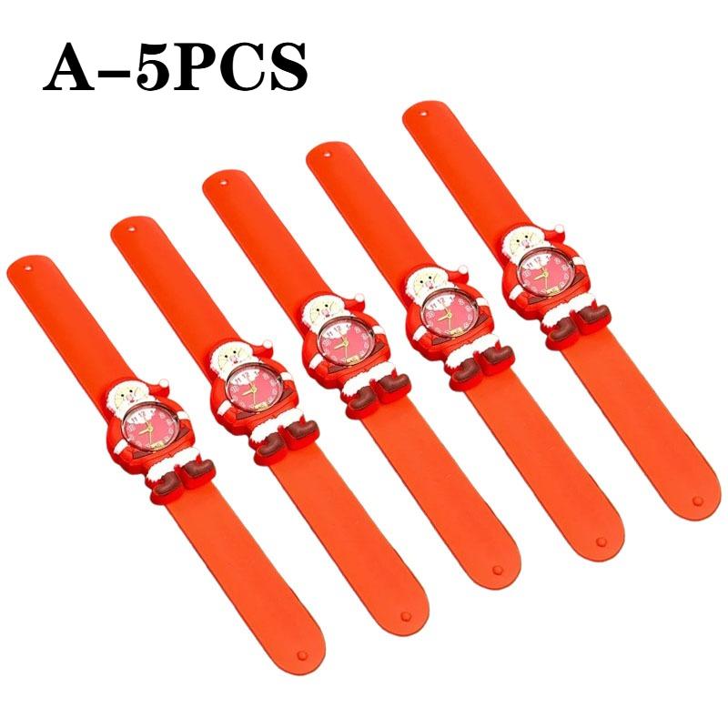 1-10PCS Christmas Gift Cartoon Pop Circle Watch Kindergarten Class Birthday Sharing Gift Electronic Watch