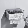 Transparent Napkin Storage Box Wall Mounted Bathroom Storage Box Paper Box  Hotel