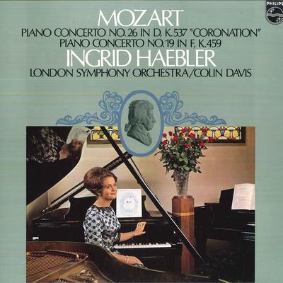 LP Record INGRID HAEBLERPIANOCOLIN DAVISC  MozartPiano Concerto No.26 In D K. 13PC275 PHILIPS 1980 Japan Obi Classical Used