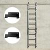 Reinforced Steel Ladder Hooks Telescopic Ladder Storage Rack Wall Mounted Hooks Steel Ladder Hooks with Protective Coating