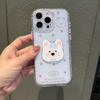 Cute cartoon 15Pro/14Promax puppy patch mobile phone case for iPhone15promax/12Pro