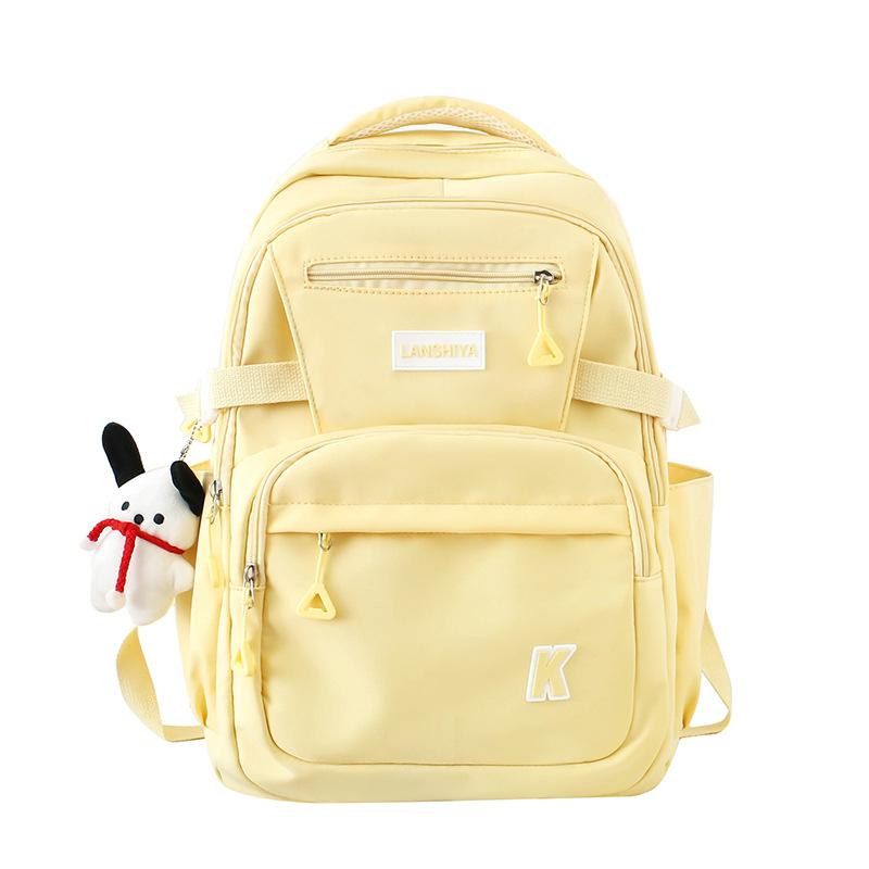 Schoolbag new Japanese and Korean ins style class backpack women's large-capacity leisure travel backpack Chinese college student nylon schoolbag