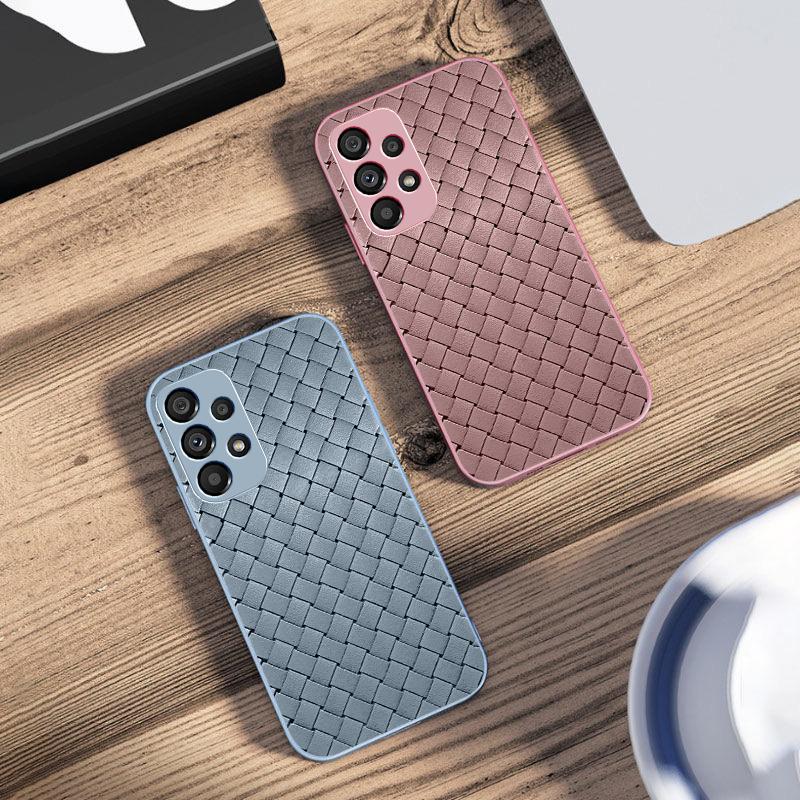 Simple Checkered Black For Samsung Galaxy S10 4G S20 11E 30 S21 21Fe 22 S24 Pro S23 Ultra 5G S8 S9 Tempered Glass Phone Case