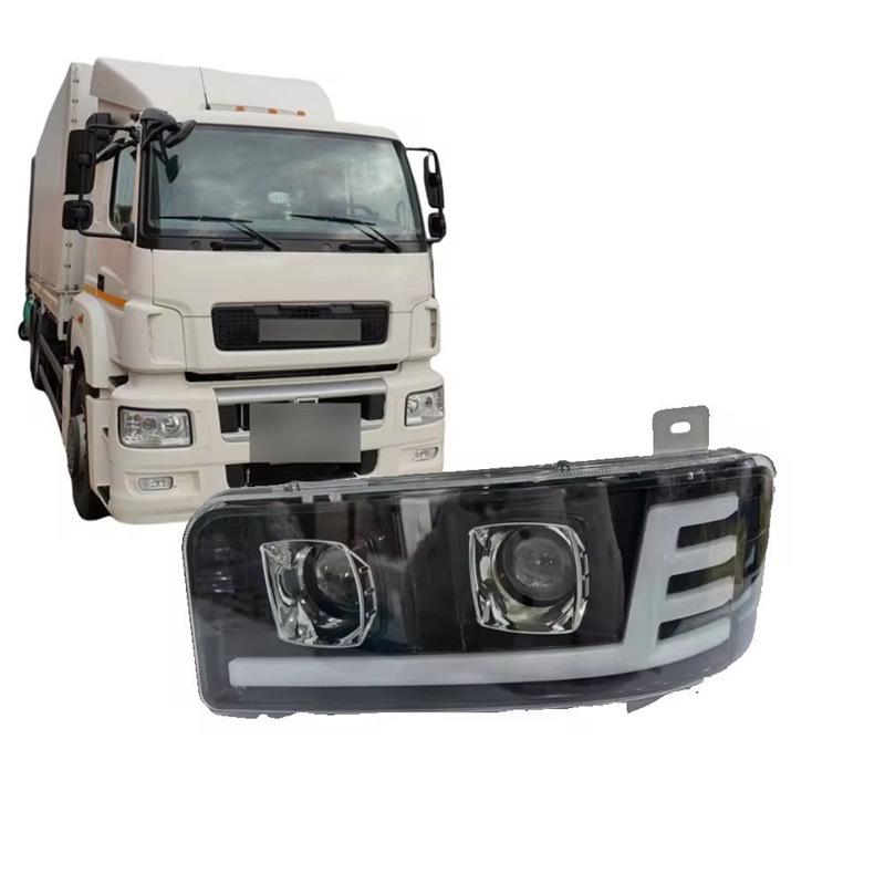 KAMAZ/MAZ Dual-Lens LED Headlights with Electronic Turn Signals