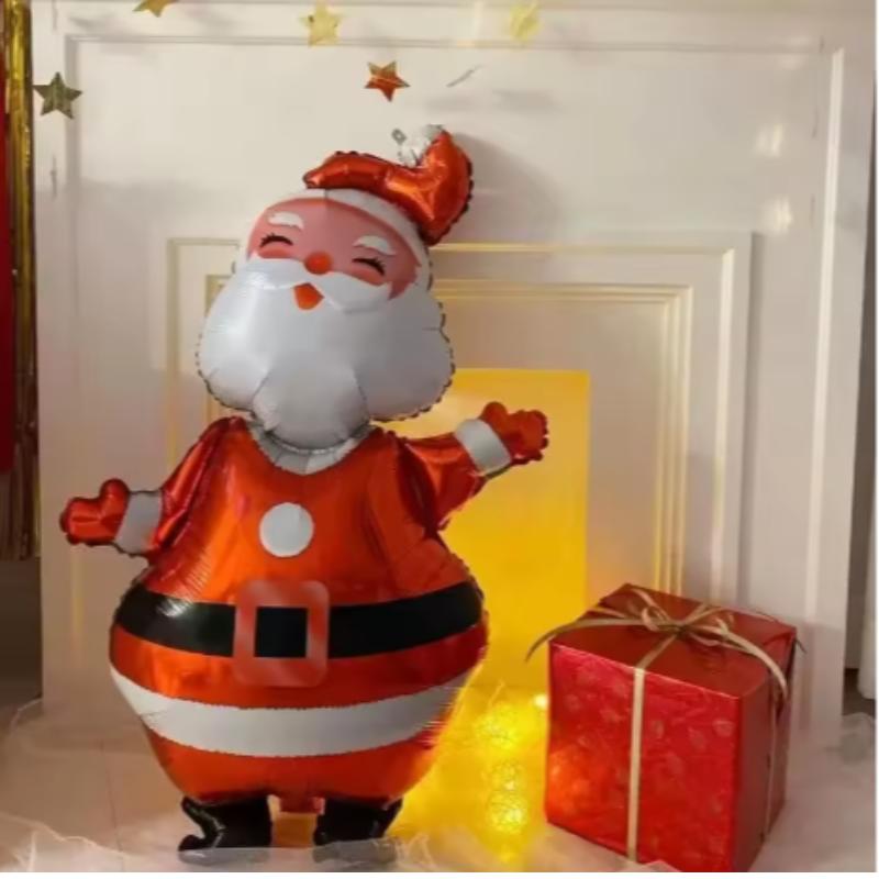 Large Christmas Balloons Santa Claus Snowman Elk Stocking Foil Balloon Christmas Decorations for Home Navidad New Year On Sale