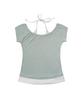 FANCY CLUB Rosie Halter Off-Shoulder Top (Light Mint) F26Qb136