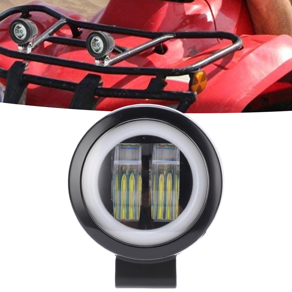 LED Fog Light Auxiliary Lamp 4D Double Lens 20W with   for Motorcycle ATV Truck Boats