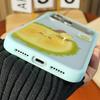 Summer Cartoon Fruit Rotating Phone Case for Apple 17ProMax - Durian & Guava Design