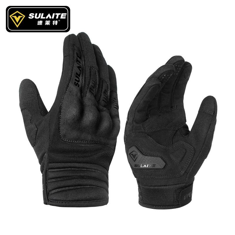 SULAITE G3 Motorcycle Gloves Full Finger Breathable Knuckle Protection Touch Screen Spring Summer Riding Gloves