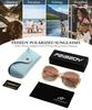 FEISEDY Polarized Pearl Sparkling Extra Large Fashion UV for B2821 Women's Sunglasses, Square, Frame, Designer, Protection, Sports, Fishing,
