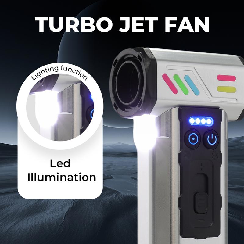 130000RPM Turbo Jet Blower Brushless Motor Violent Fan Portable Cleaning Tool USB Rechargeable Handheld Blower PC Tool