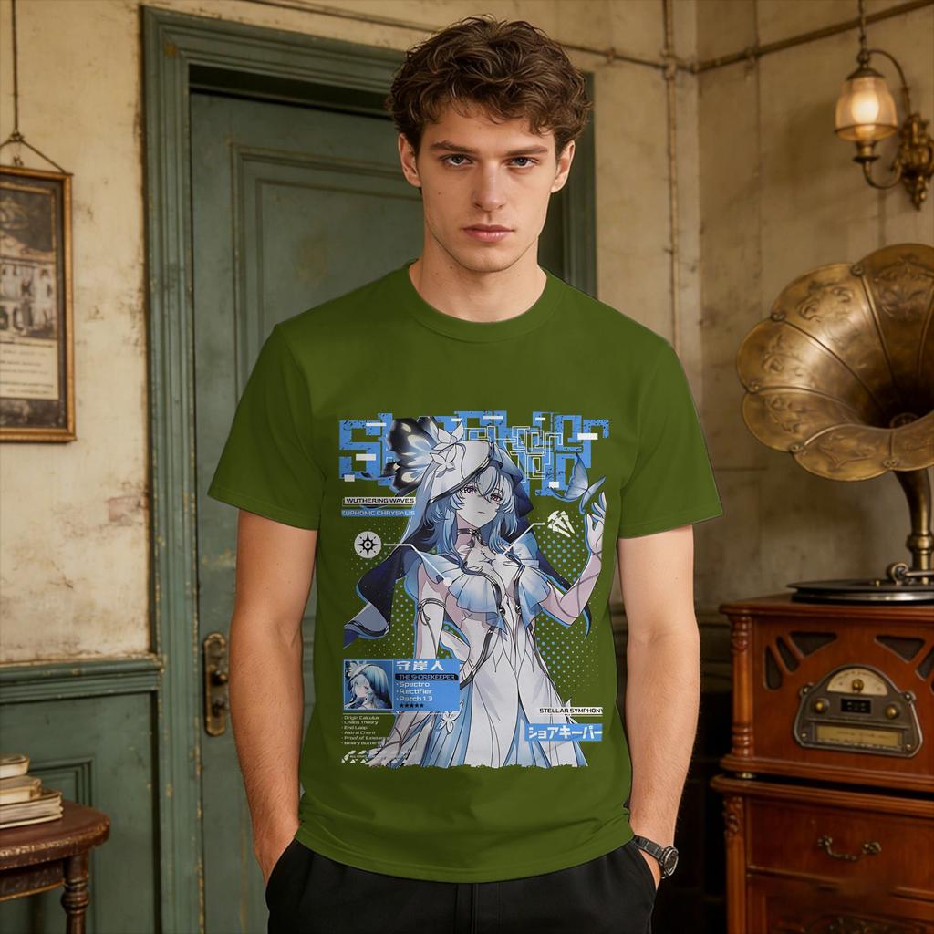 The Shorekeeper Wuthering Waves Tshirt Adult Y2k Basic T Shirts Summer O Neck Harajuku Tee Shirt Design Plus Size Clothing