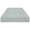 Vidaxl Półki Ścienne, 2 Szt., Szarość Betonu, 60 X 23,5 X 3,8 Cm, Mdf