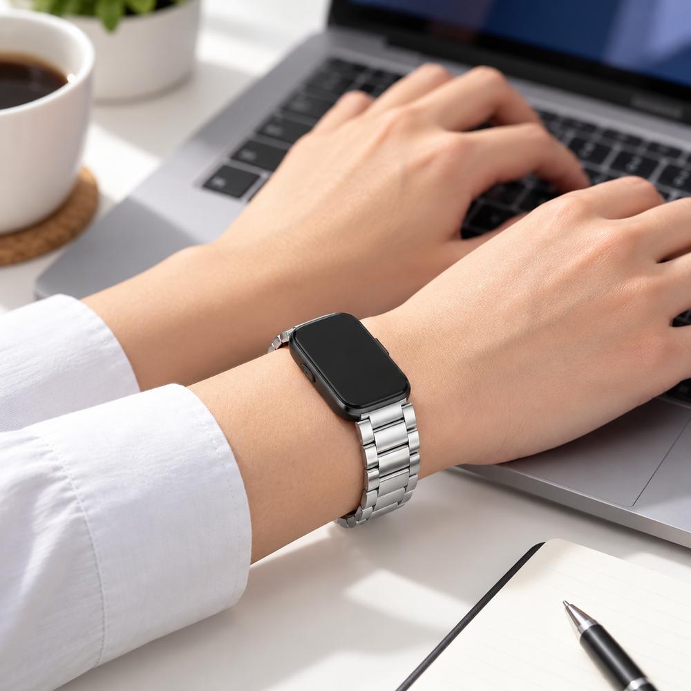 Metal Band Loop Bracelet Adjustable Wristband New Watchband for Garmin CIRQA Smart Band Accessories
