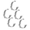 5pcs Tool Spring Terry Clamp Heavy Duty Manganese Steel Pipe Clips Set For Warehouse Multifunctional Hardware Accessories