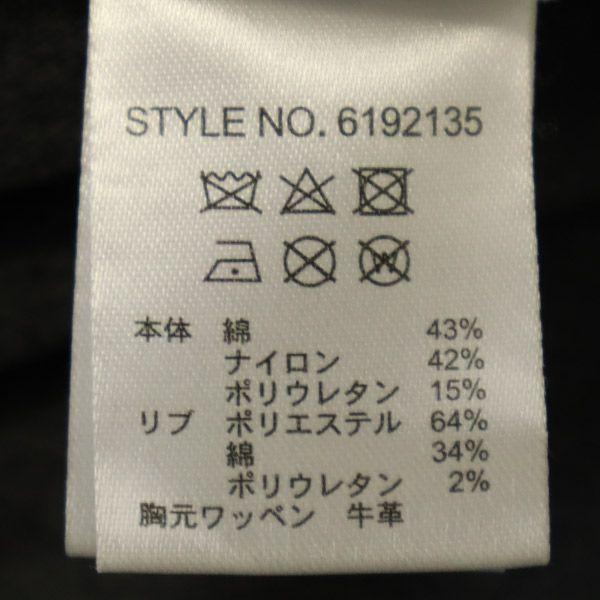 AVIREX Logo patch Zip jacket F gray Women Used