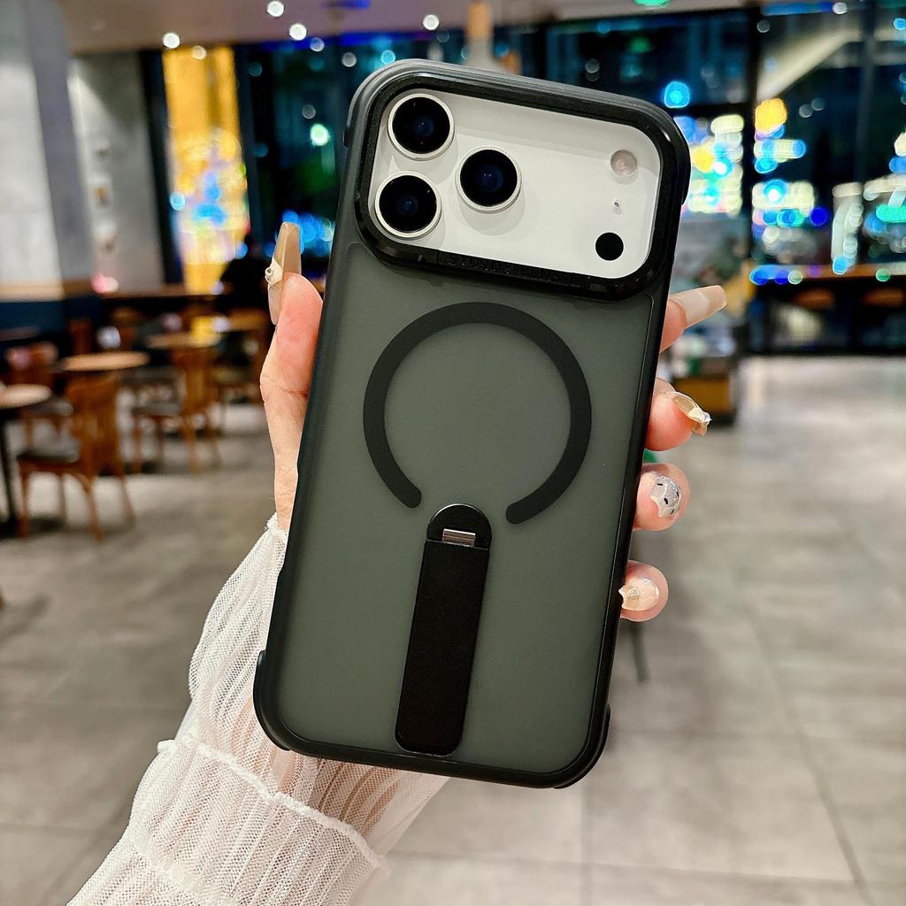MagSafe Magnetic Bracket iPhone 17 Pro Max Case, Drop-Proof, Compatible with Apple 16/15 Pro