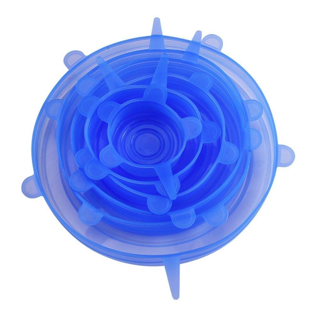 6PCS Non-slip Silicone Lids Kitchen Gadgets Bowl Cap New Microwave Lid