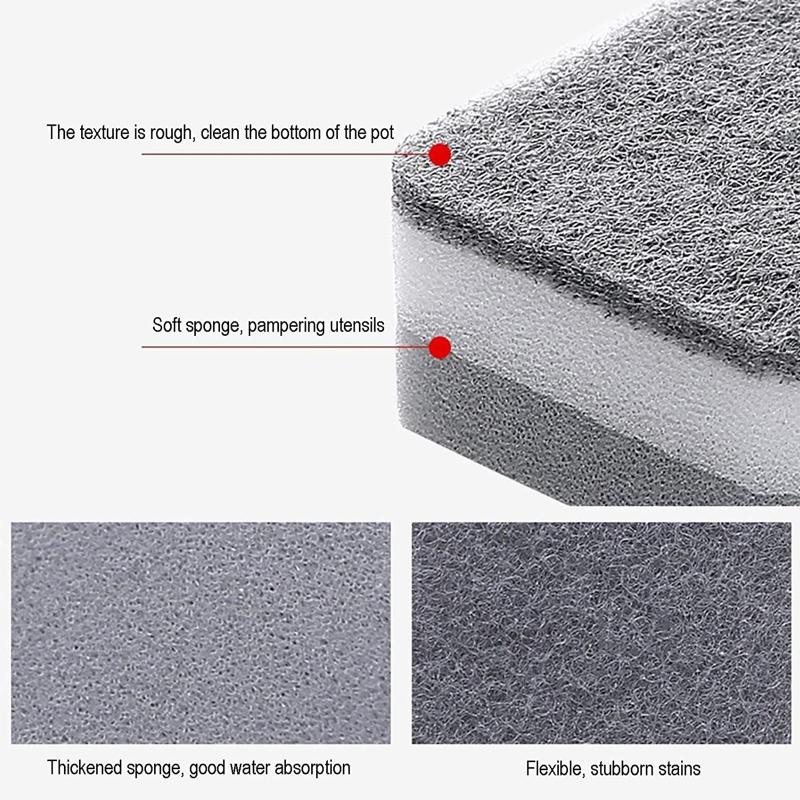 5pcs/set Dishwashing Sponge Cleaning Sponges for Home Kitchen Dishes Plates Cleaning Scrubber