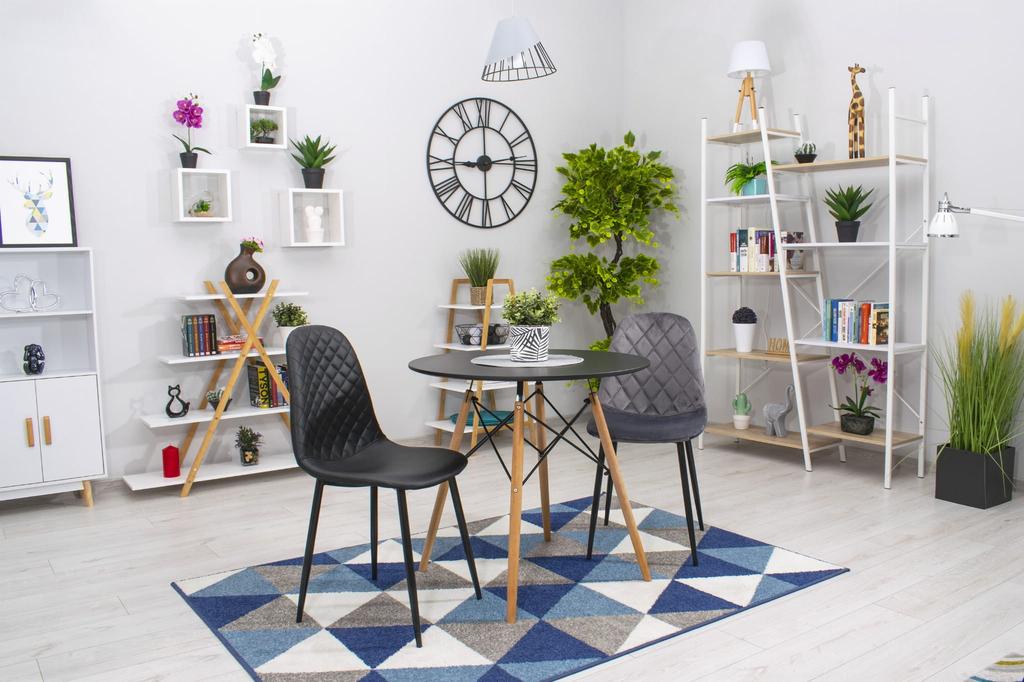 ASTI chair - dark gray velvet x 1