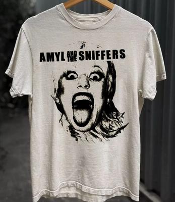 Collezione AMYL AND THE SNIFFERS Regalo per Fan S a 5XL Maglietta Bianca