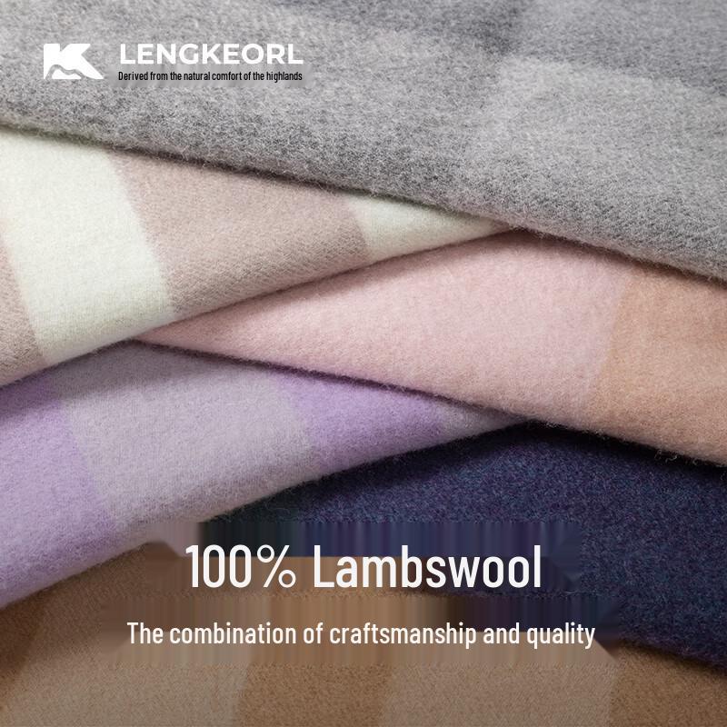 LENGKEORL Women's 100% Wool Scarf Shawl