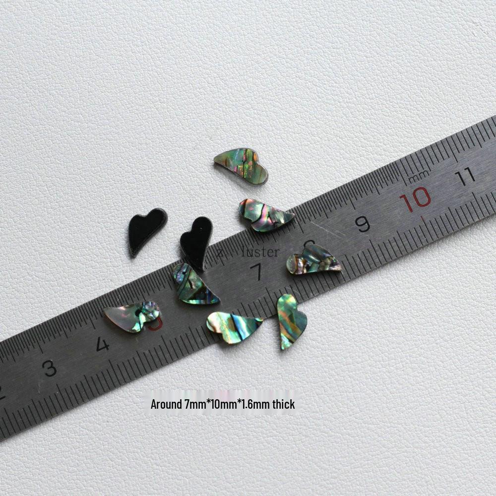 Handmade Irregular Heart Abalone Shell Patch Hairpin for DIY Jewelry