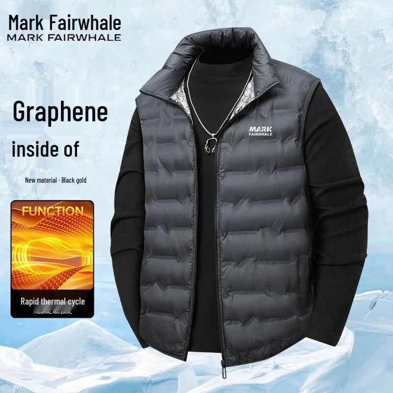 

Mark Fairwhale Men s Stand Collar Cotton Vest 9XL