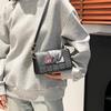 Street Trend Newspaper Printed Small Square Bag Versatile Shoulder Bag Premium Design Women's Crossbody Bag