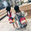 Kids Backpack Cute Cartoon Clown Pattern Breathable Heat Dissipation Large Storage Space Student Sch