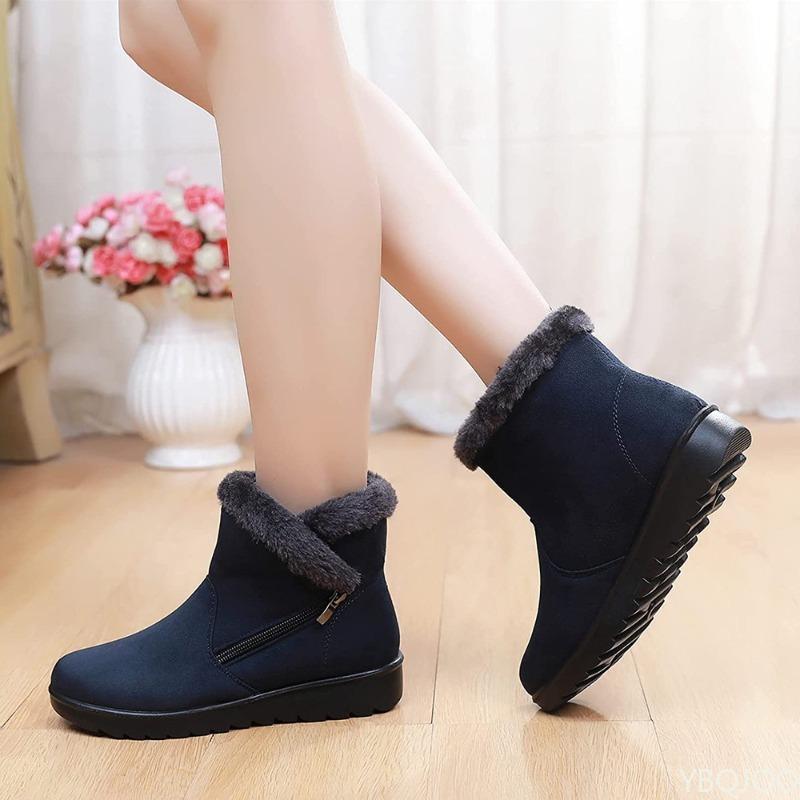 Fashion Women's fashionable waterproof warm snow boots winter new style simple warm comfortable daily casual women's shoes