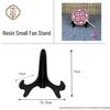 Chinese Bamboo Wood Fan Stand: Ancient-Style Round Fan Holder for Bridal or Palace Fans