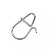 Bimoo 100pcs Stainless Steel Safety Fast Clip Lock Pin Oval Snap Strong Pull Anti-corrosion Fishing Lure Rigs Connector