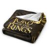 L-Lords Of The R-Rings  Blanket  Airplane Travel Flannel Throw Blanket For Bedroom Super Warm Design Quality Bedspread Gift Idea