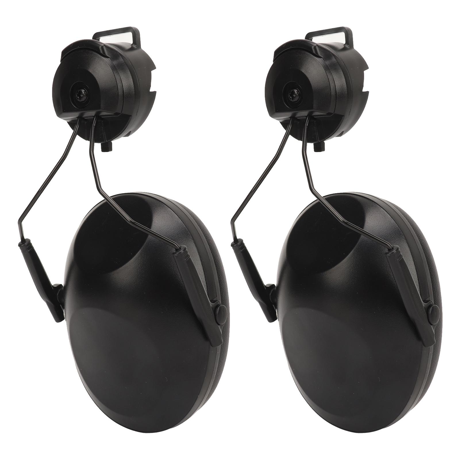 

1 Pair Helmet Attachable Ear Muff Noise Canceling Soft Comfortable Ear Protection Sound Blocking Ear Muff for Industry