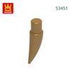 1111Pcs/lot 53451Tiger Teeth Construction Bricks MOC Animal Accessories Works With Featuring Blocks Kids Playthings Gift Idea Box