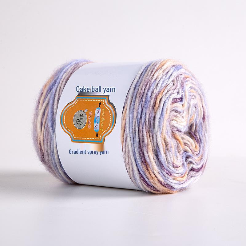 Hand-Dyed Rainbow Flock Yarn for DIY Knitting – Perfect for Scarves, Hats & Sweaters