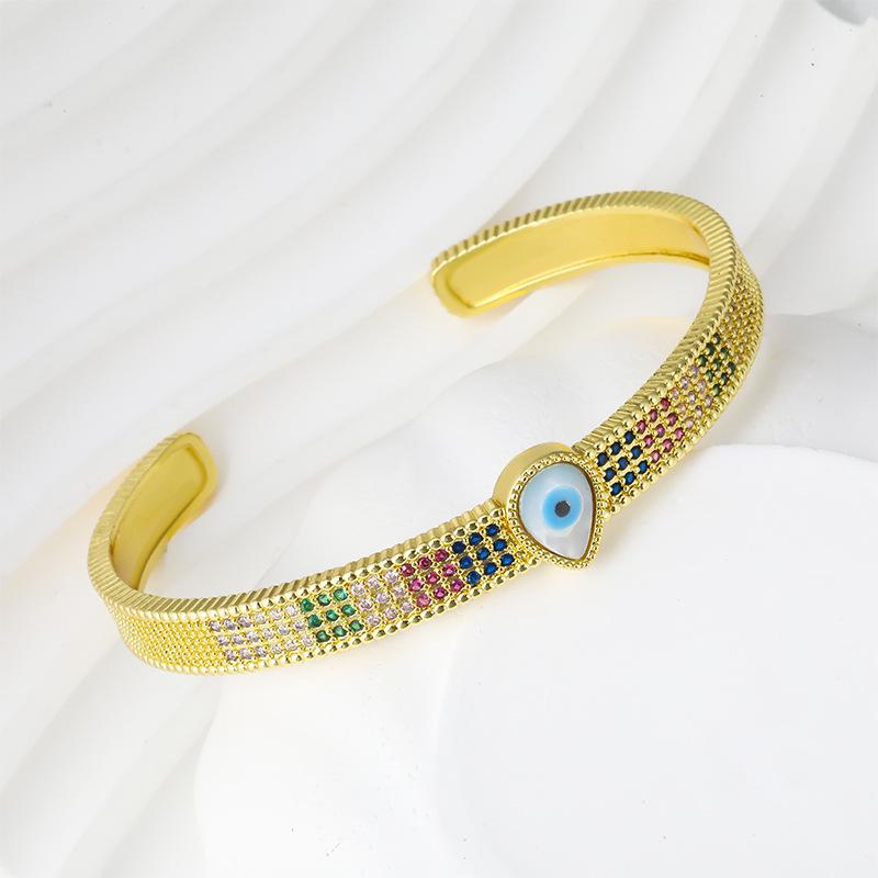 Water Drop Devil's Eye Open Bracelet Fashion Open Retro Bracelet