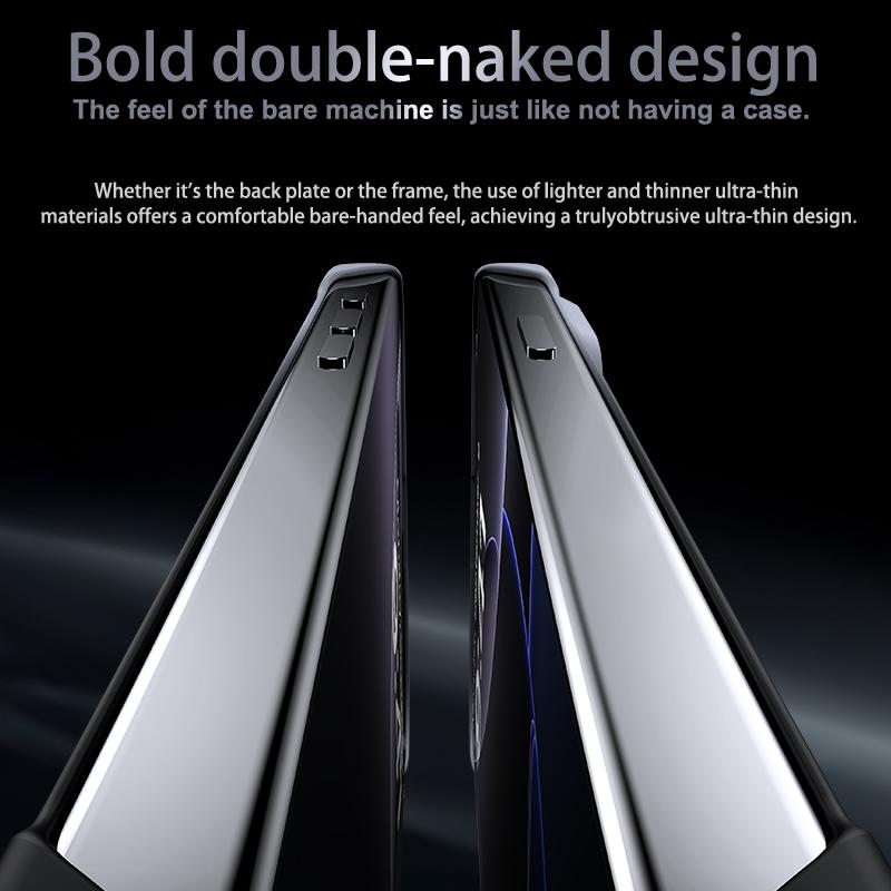 For Samsung Galaxy S26, S26 Plus, S26 Ultra, S25, S25 Ultra Metal Frameless Phone Case with Magnetic Attachment, Smooth Feel