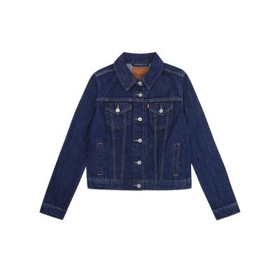 Levis Casual Κοντό Μονόκουμπο Τζιν Μπουφάν Γυναικεία μπουφάν Σκούρο Τζιν 29945-0036