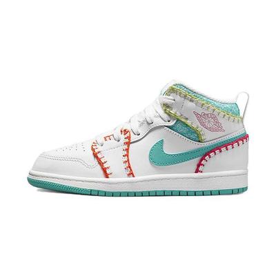 Air 1 Mid SE PS Multi Knit Kids Sneakers DM9648-100