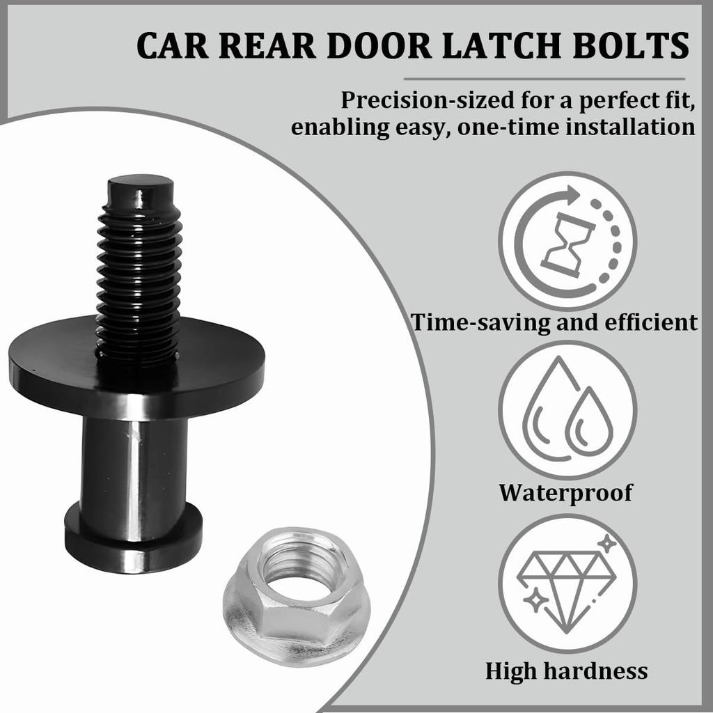 Car Tailgate Striker Bolt, 2PCS OEM# 11570162 Vehicle Tail Gate Latch Bumpers Stop with Nuts, Automotive Replacement Accessories, Compatible with