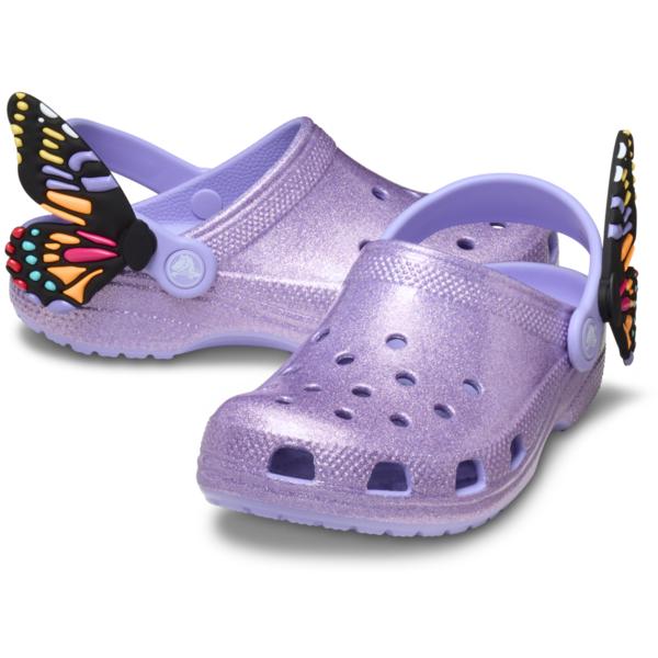 Crocs ClassIc I Am Butterfly glItter Toddler Clog