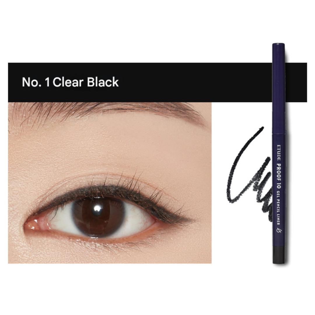 

Etude House Гелевый водостойкий карандаш Proof 10 0.3г (3 варианта) 01 Clear Black